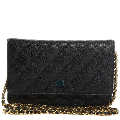 Chanel Caviar Wallet on Chain WOC Black 1 of 9