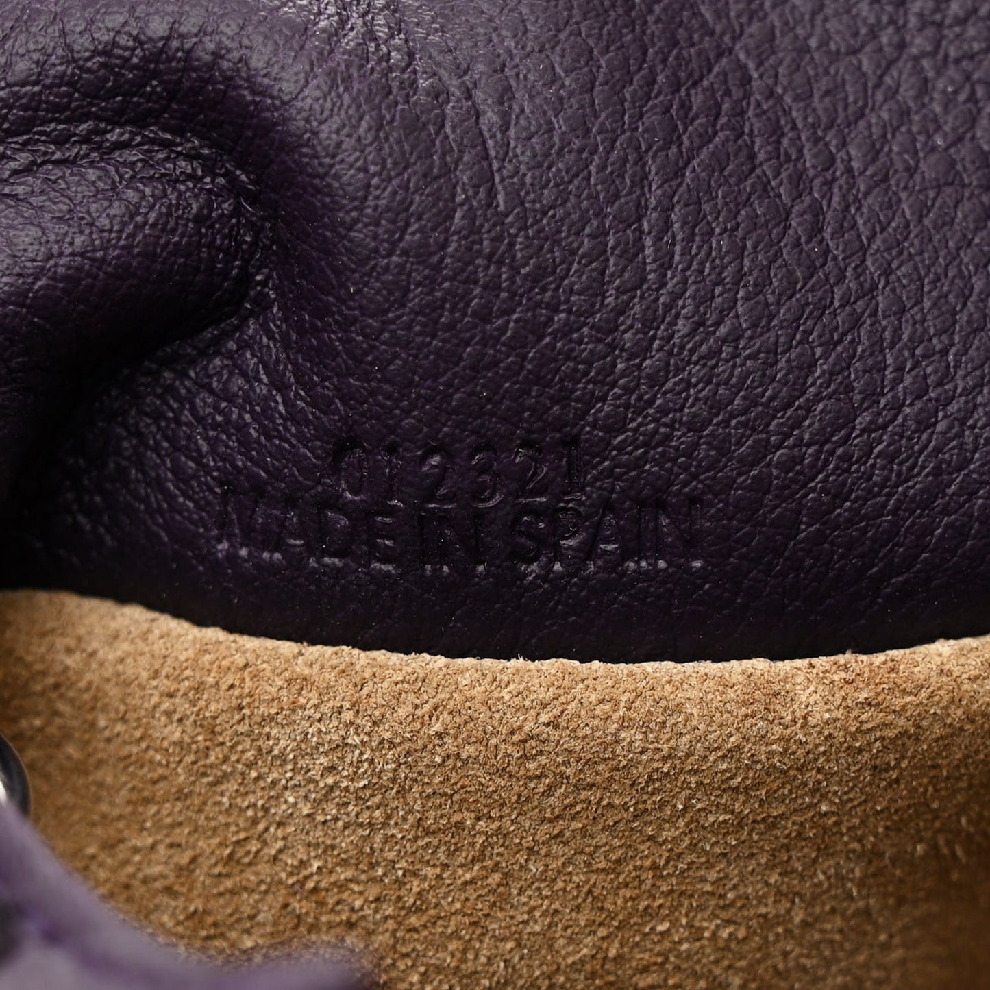 Nappa Flamenco Knot Clutch With Chain Purple