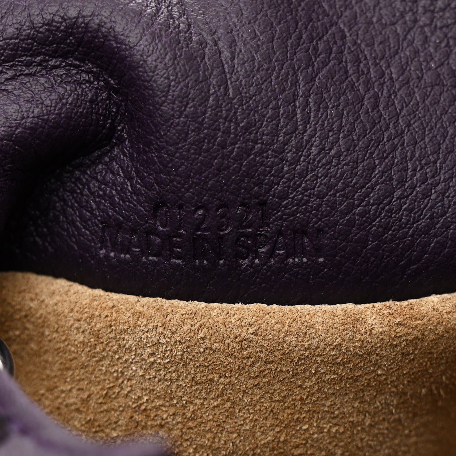 Loewe Nappa Flamenco Knot Clutch With Chain Purple 7 of 11