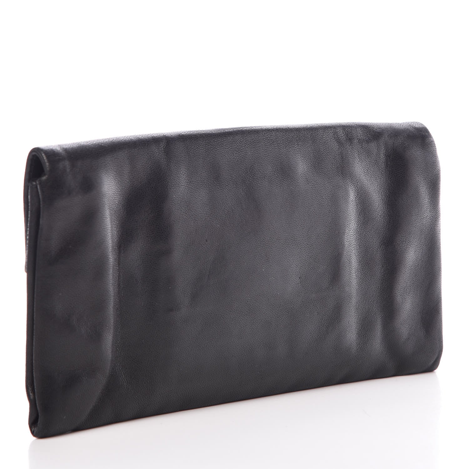 Prada Nappa Flap Clutch Black 3 of 7