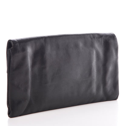 Prada Nappa Flap Clutch Black 3 of 7