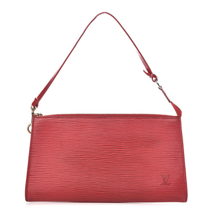 Louis Vuitton Epi Pochette Accessories 24 Rouge 1 of 10