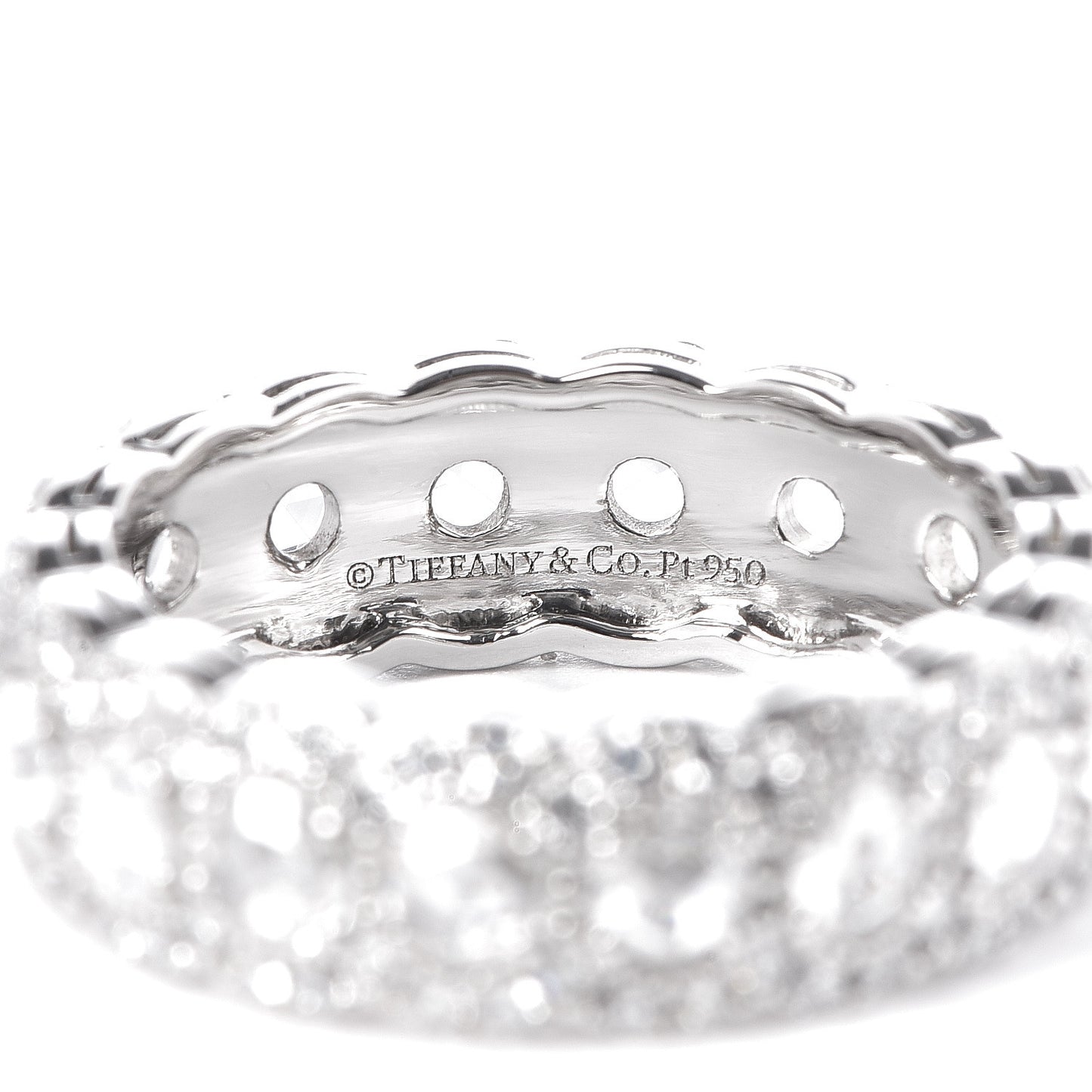 Platinum Diamond Cobblestone Ring 52 6
