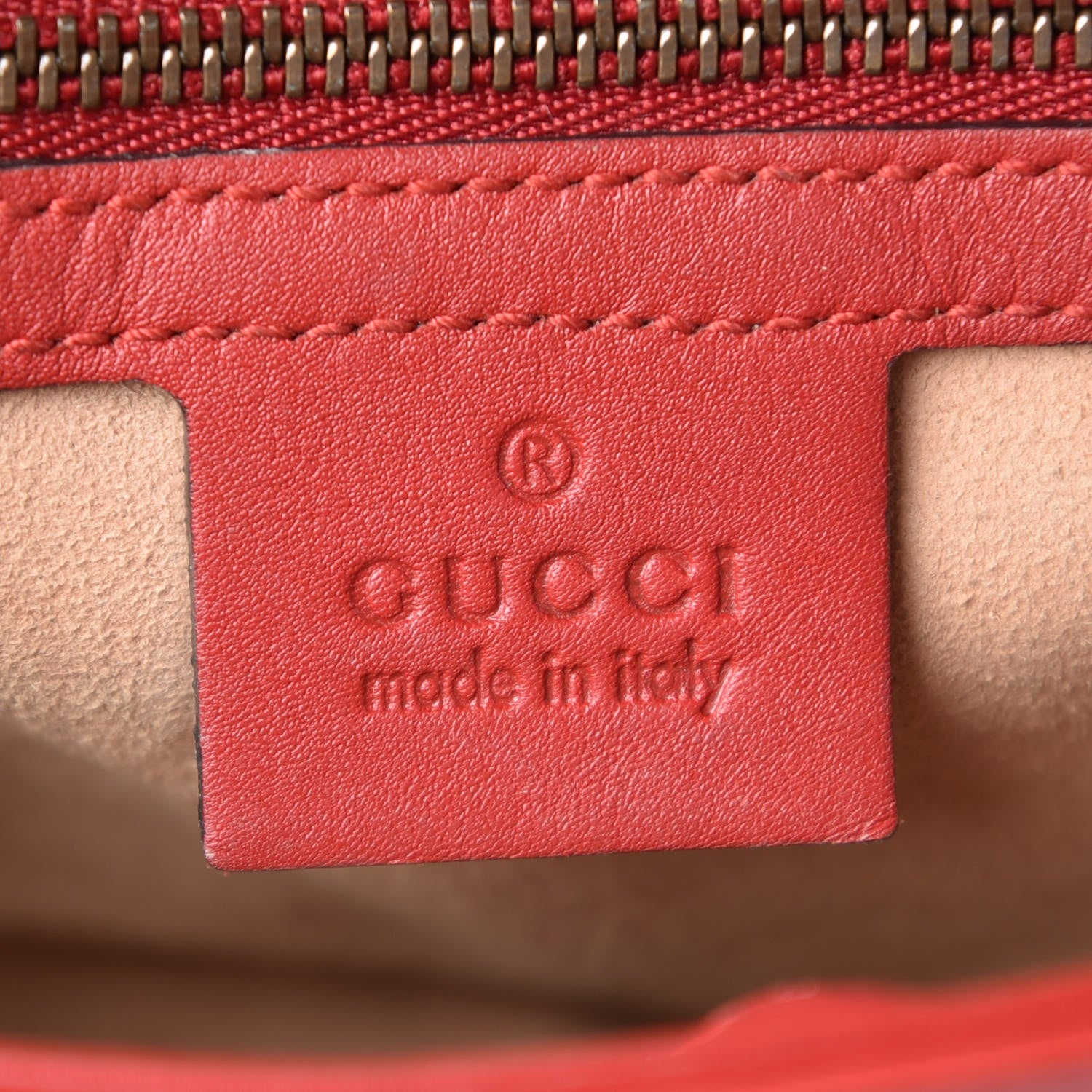 Gucci Calfskin Matelasse Small GG Marmont Shoulder Bag Hibiscus Red 8 of 12