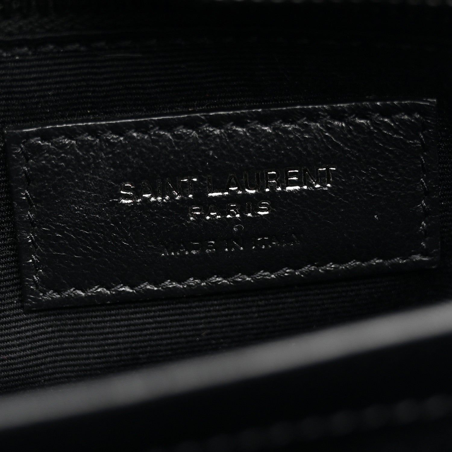 Saint Laurent Calfskin Y Quilted Monogram Monochrome Toy Loulou Crossbody Bag Black 5 of 10