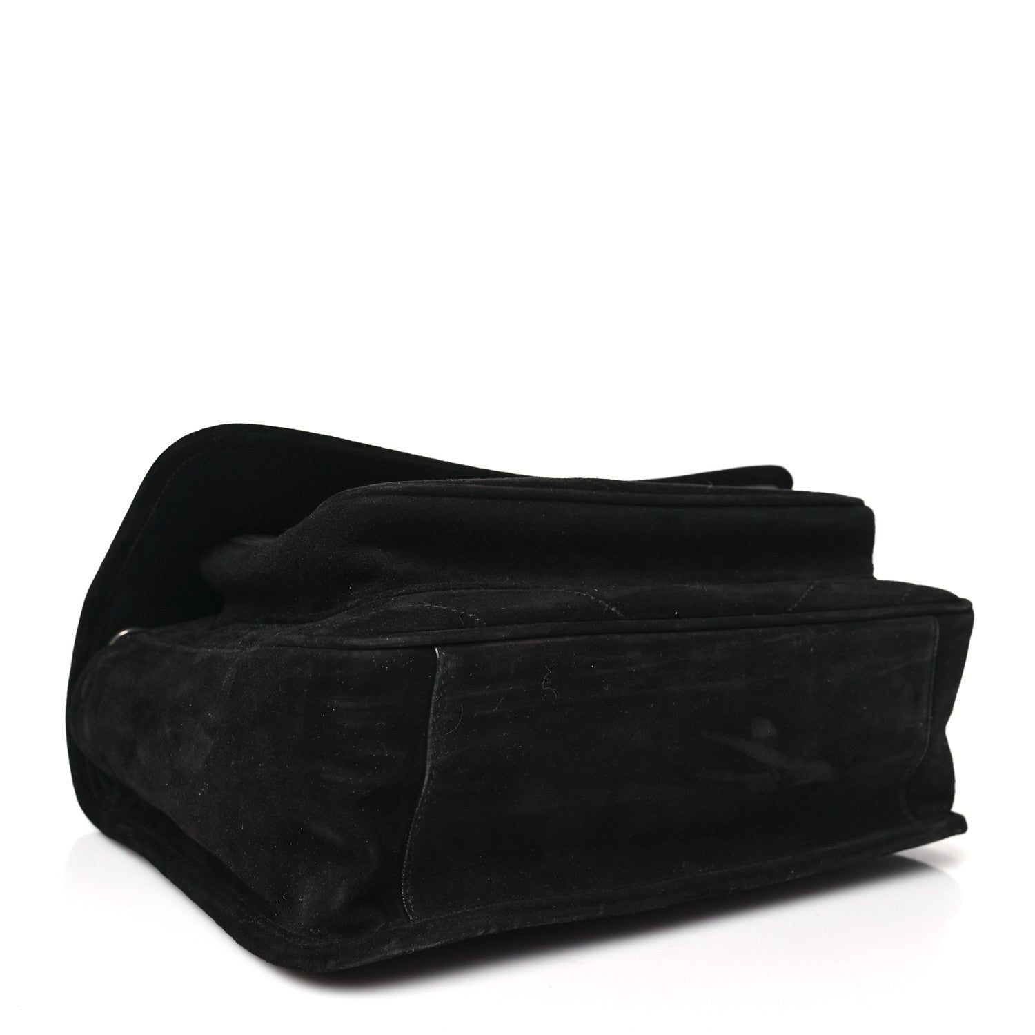 Saint Laurent Suede Monogram Medium Niki Chain Satchel Black 4 of 10