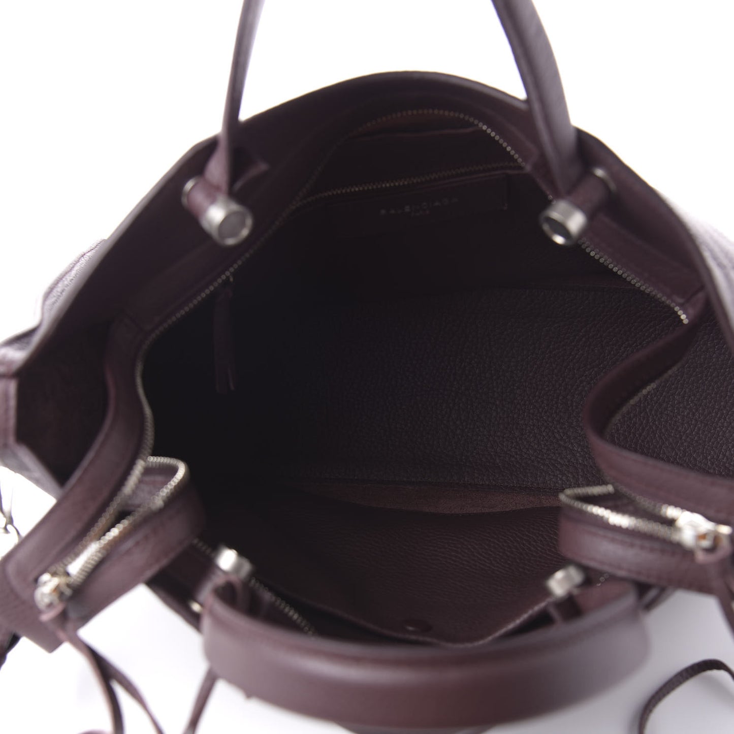 Veau Grana Perforated Blackout Hardware City Rouge Acajou