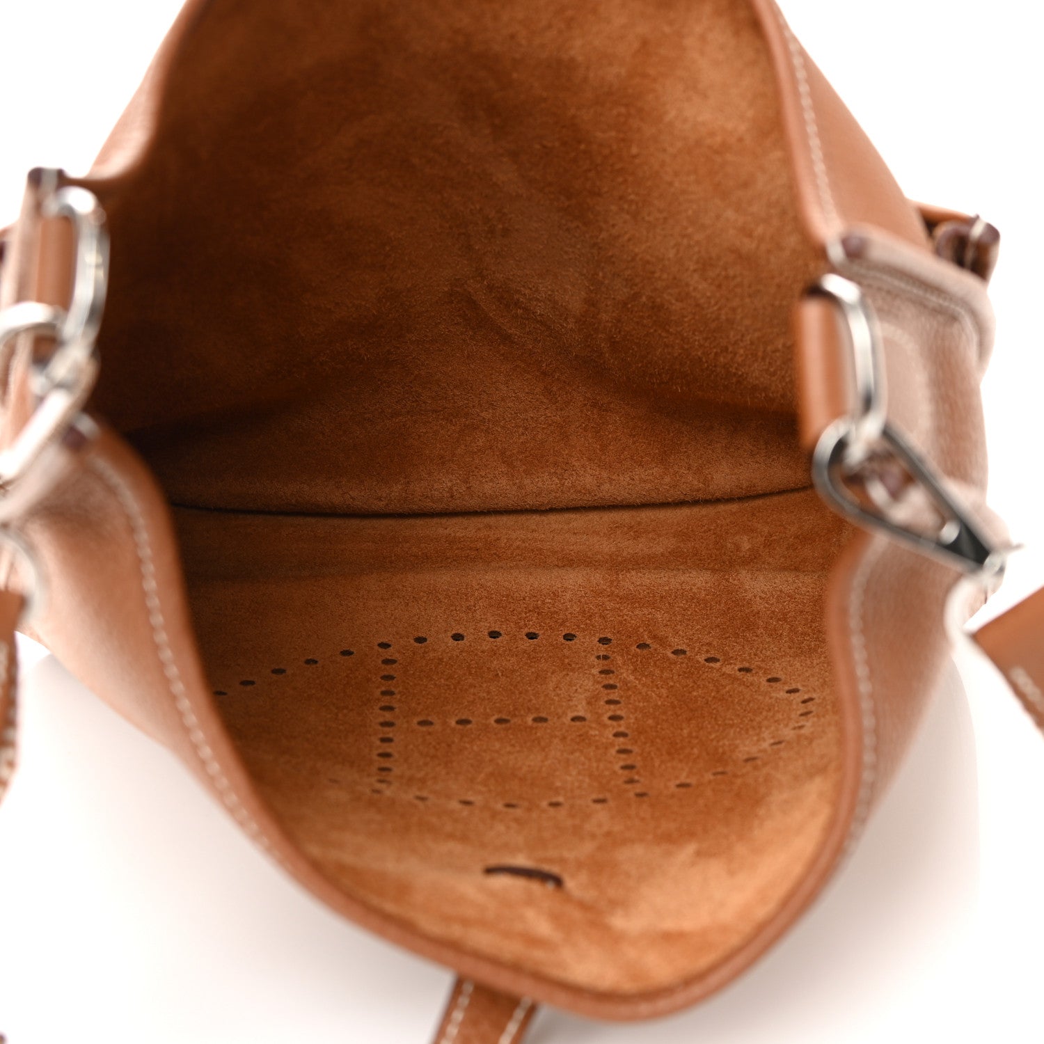 Hermes Taurillon Clemence Amazone Evelyne III PM Gold Ecru 5 of 10