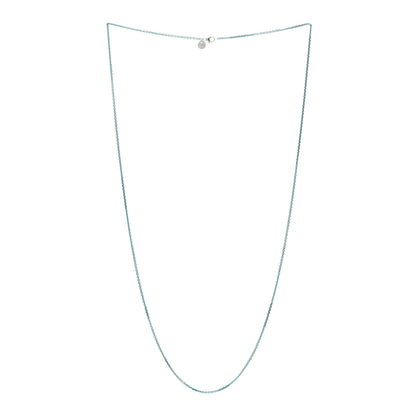 Tiffany Sterling Silver Enamel 1.75mm Chain Necklace 30" Blue 2 of 4