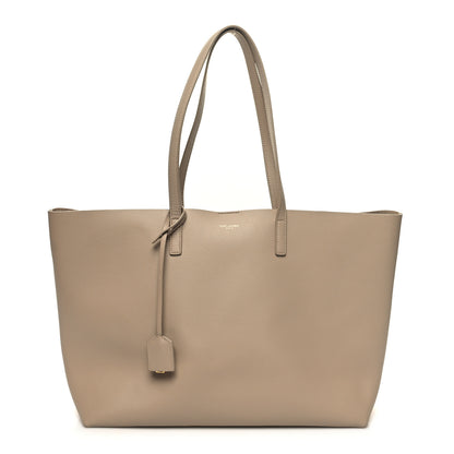 Saint Laurent Calfskin Large Shopping Tote Dark Beige 3 of 13