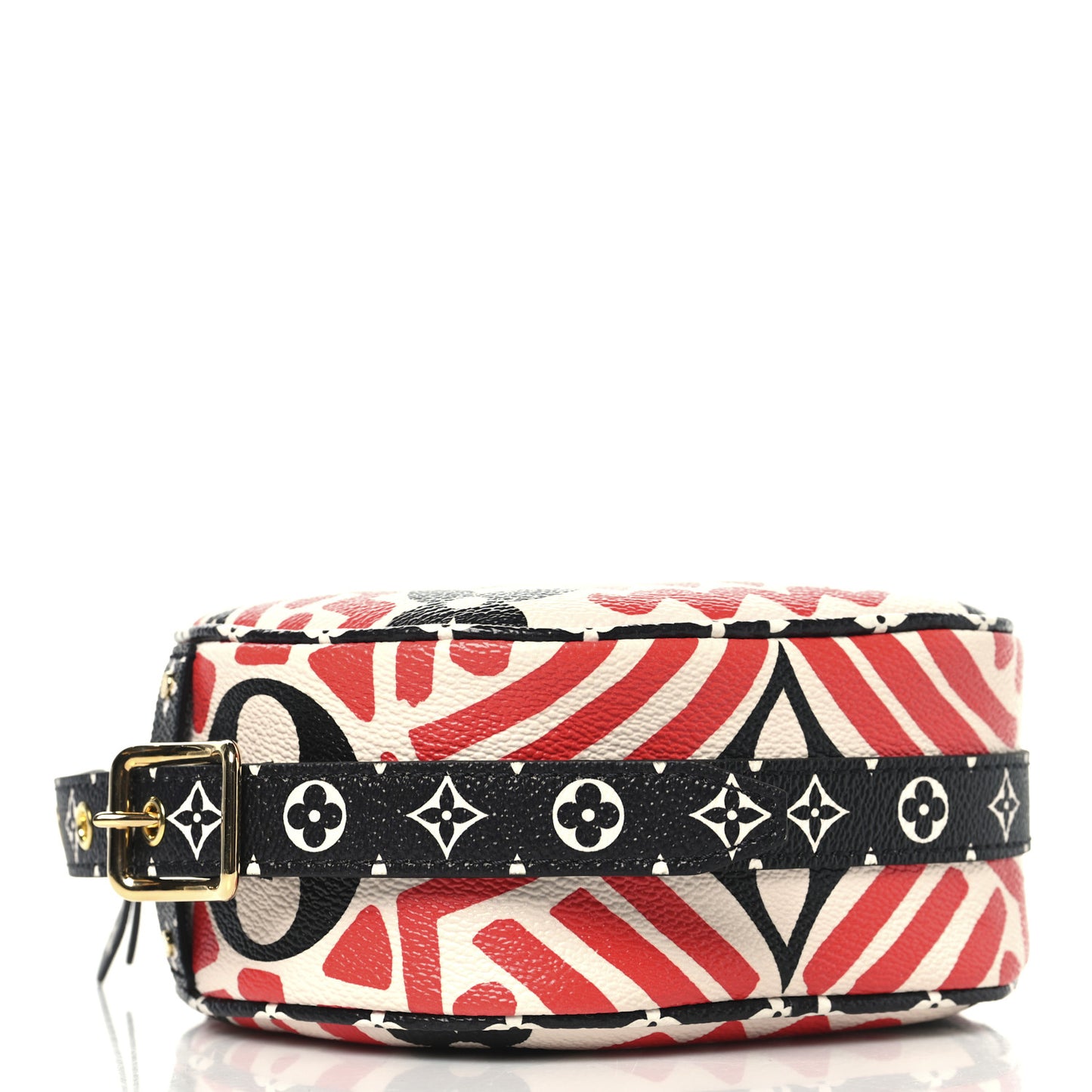Monogram Giant Crafty Boite Chapeau Souple PM Creme Rouge Black
