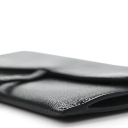 Christian Dior Goatskin Saddle Long Wallet With Chain Black 8 of 10