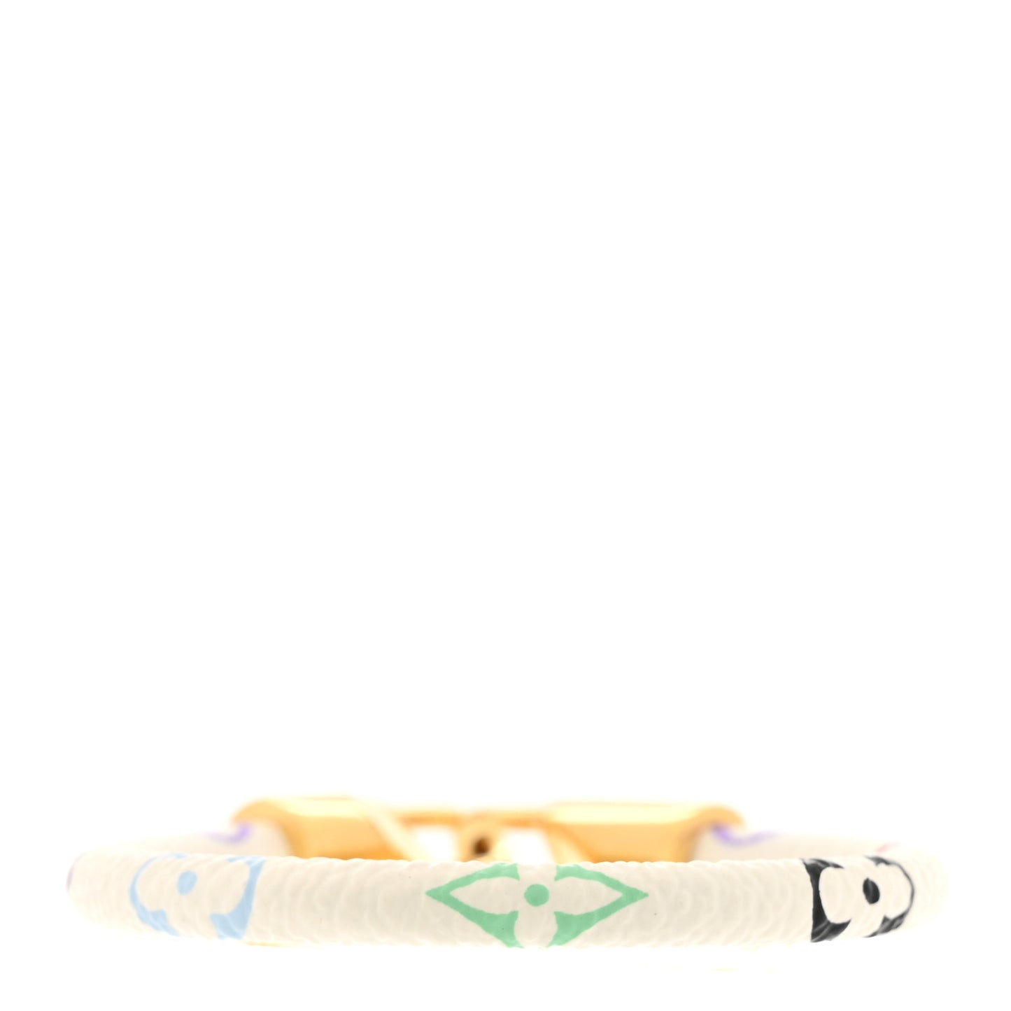 Monogram Multicolor Luck It Bracelet 19 White