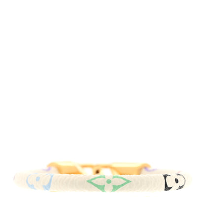 Louis Vuitton Monogram Multicolor Luck It Bracelet 19 White 3 of 7