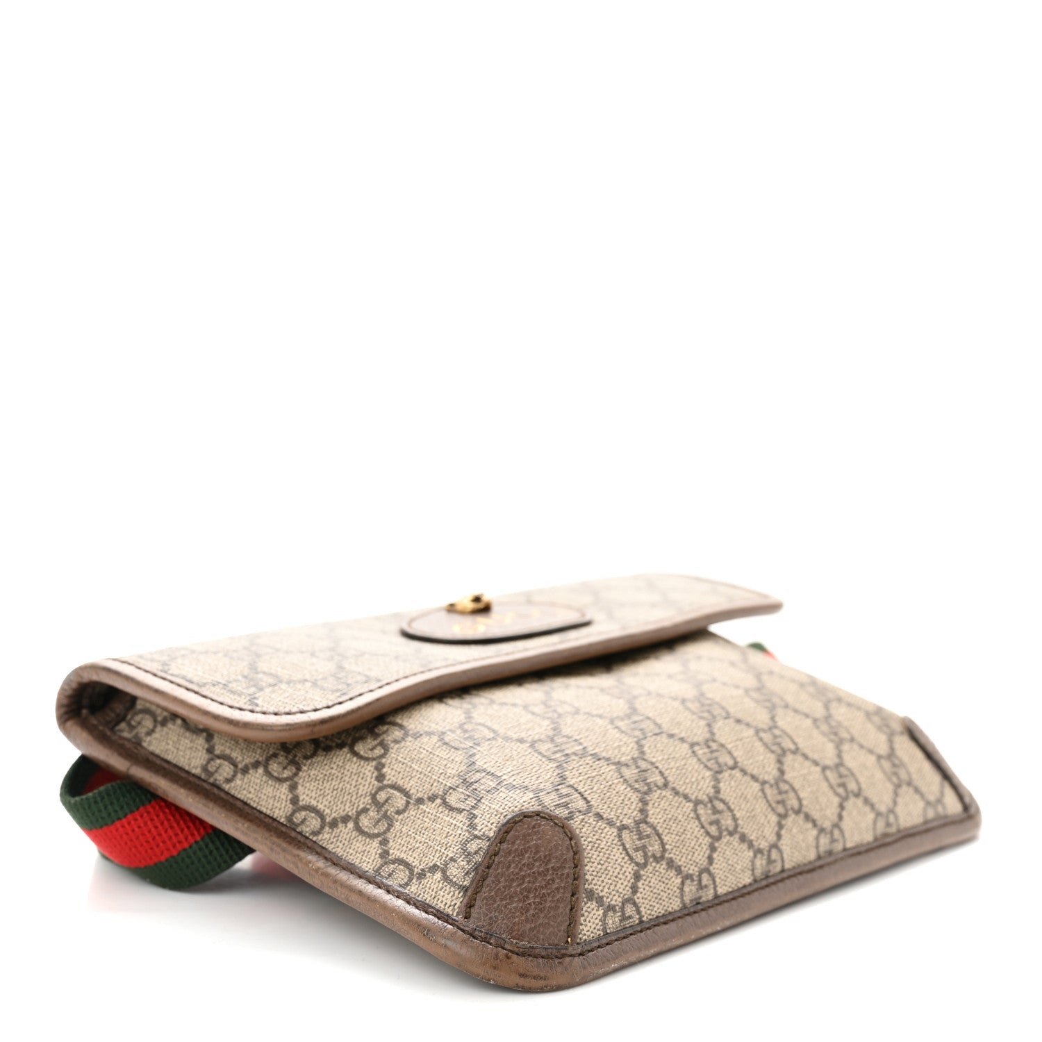 Gucci GG Supreme Monogram Neo Vintage Web Belt Bag Brown 4 of 11