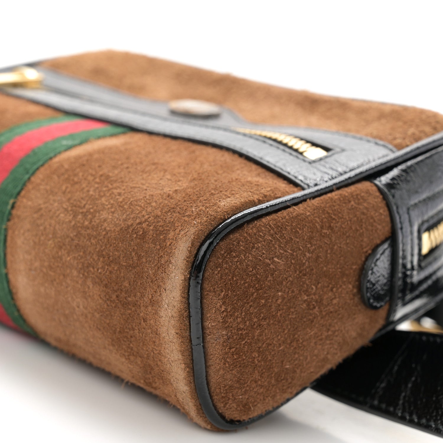 Gucci Suede Small Ophidia Belt Bag 85 34 Brown 10 of 10
