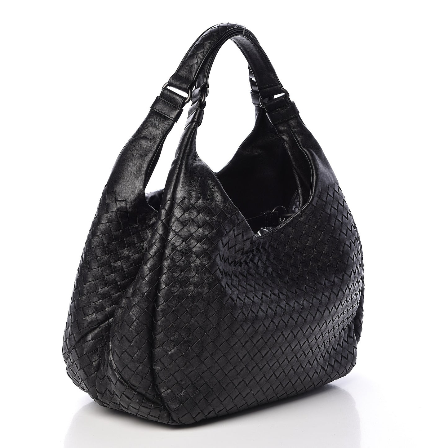 Nappa Intrecciato Medium Campana Black