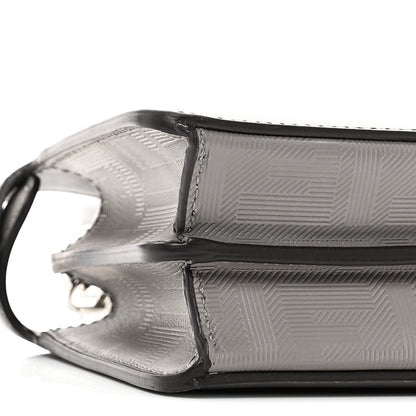Fendi Calfskin Striped Texture FF Peekaboo I See U X Cross Satchel Moon Argilla 9 of 10
