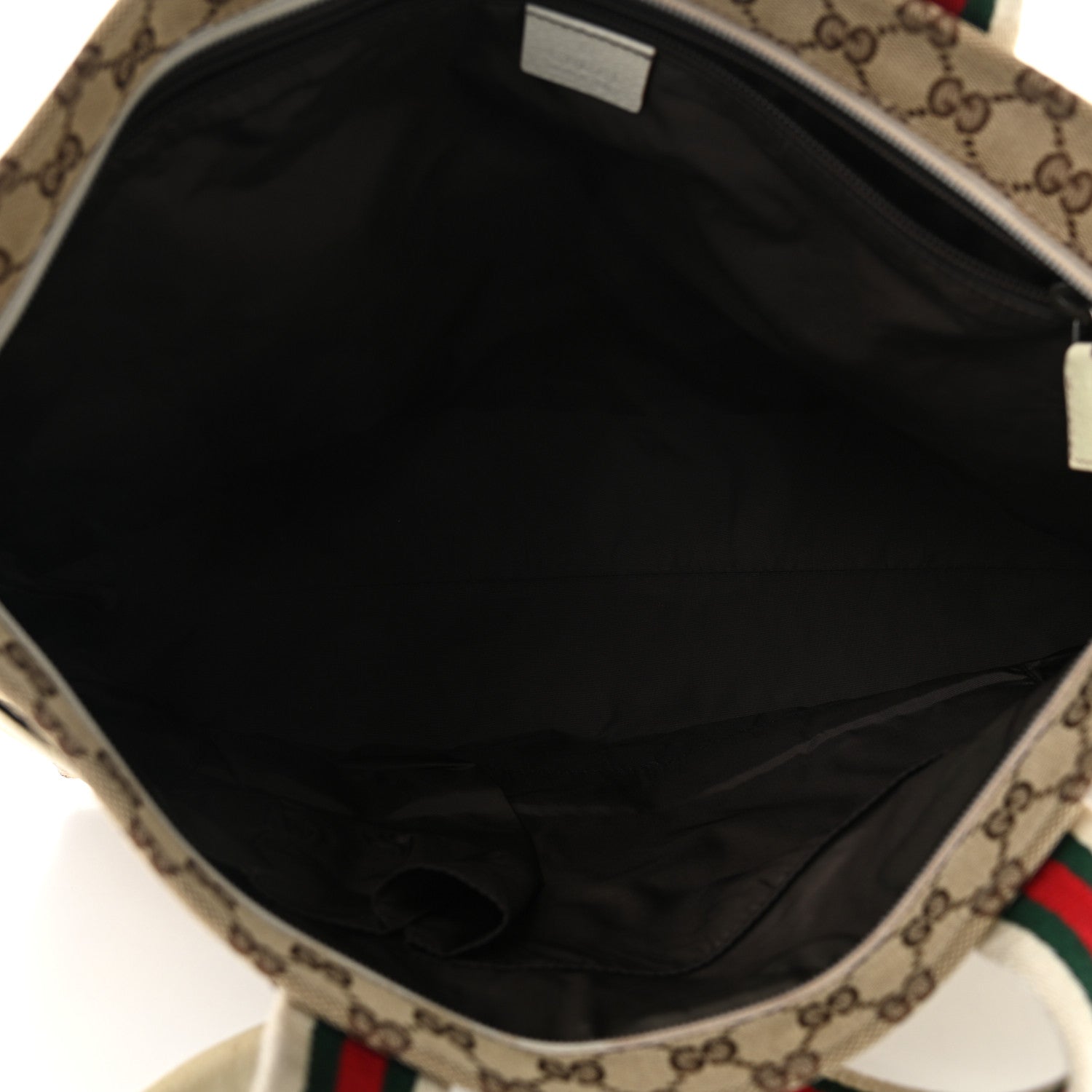 Gucci Monogram Web Large Diaper Tote Off White 4 of 9