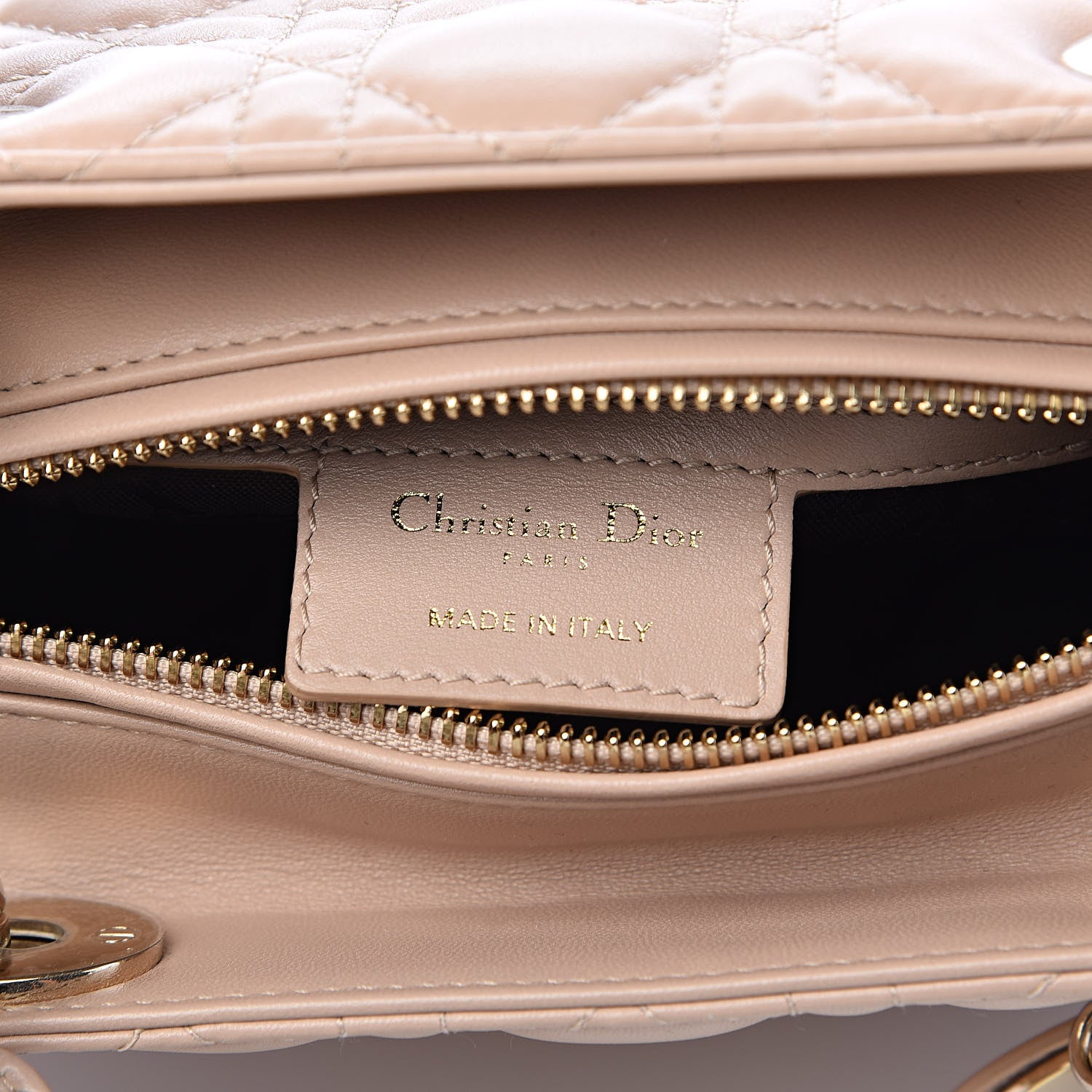 Christian Dior Lambskin Cannage Medium Lady Dior Light Pink 6 of 12