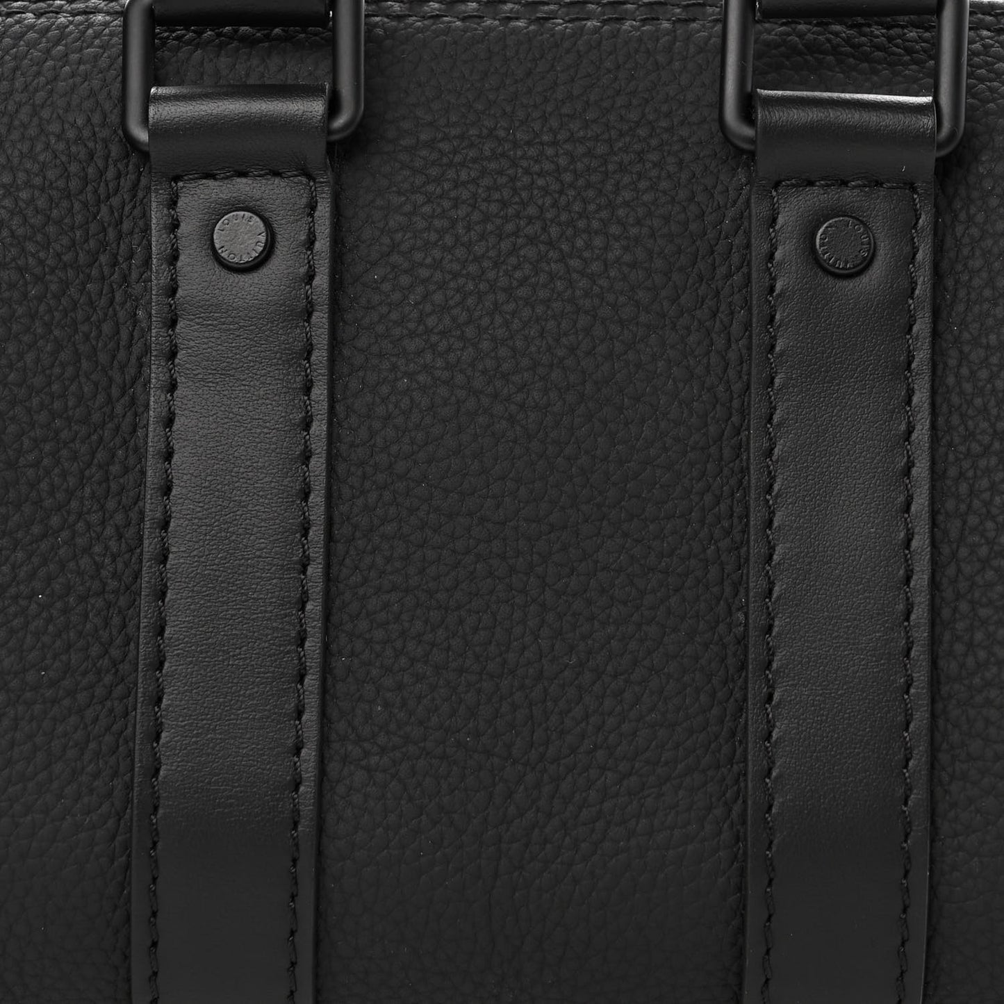 Grained Calfskin Aerogram Keepall XS Black