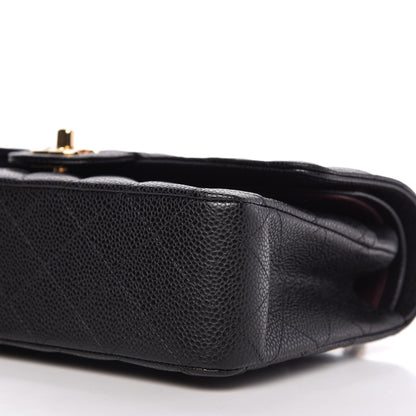 Chanel Caviar Quilted Medium Double Flap Black 7 of 11