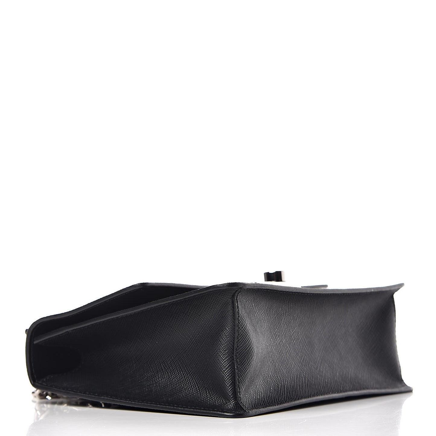 Saffiano Pattina Crossbody Bag Black