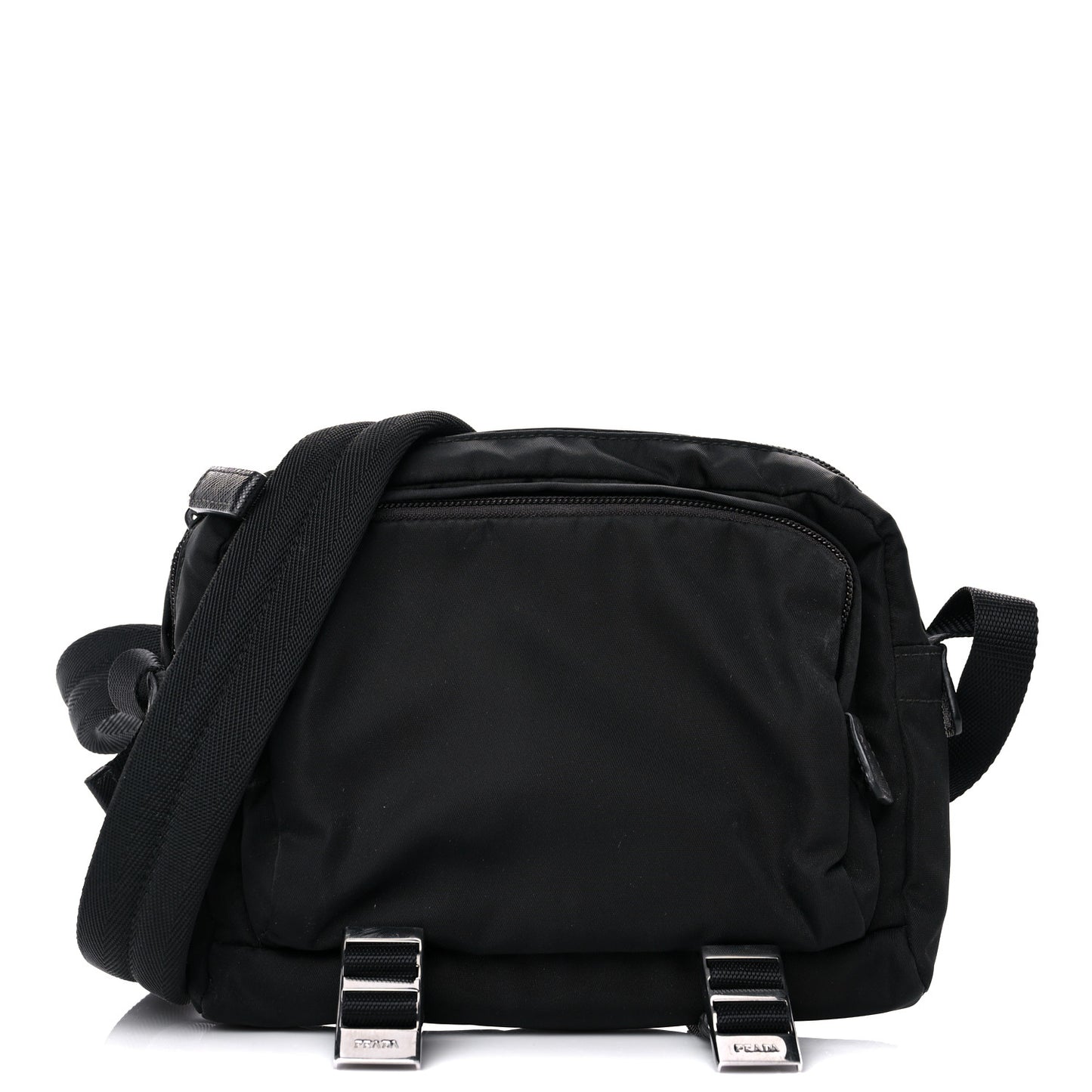 Tessuto Nylon Messenger Bag Black
