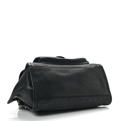 Chanel Washed Lambskin Accordion Flap Black 3 of 7