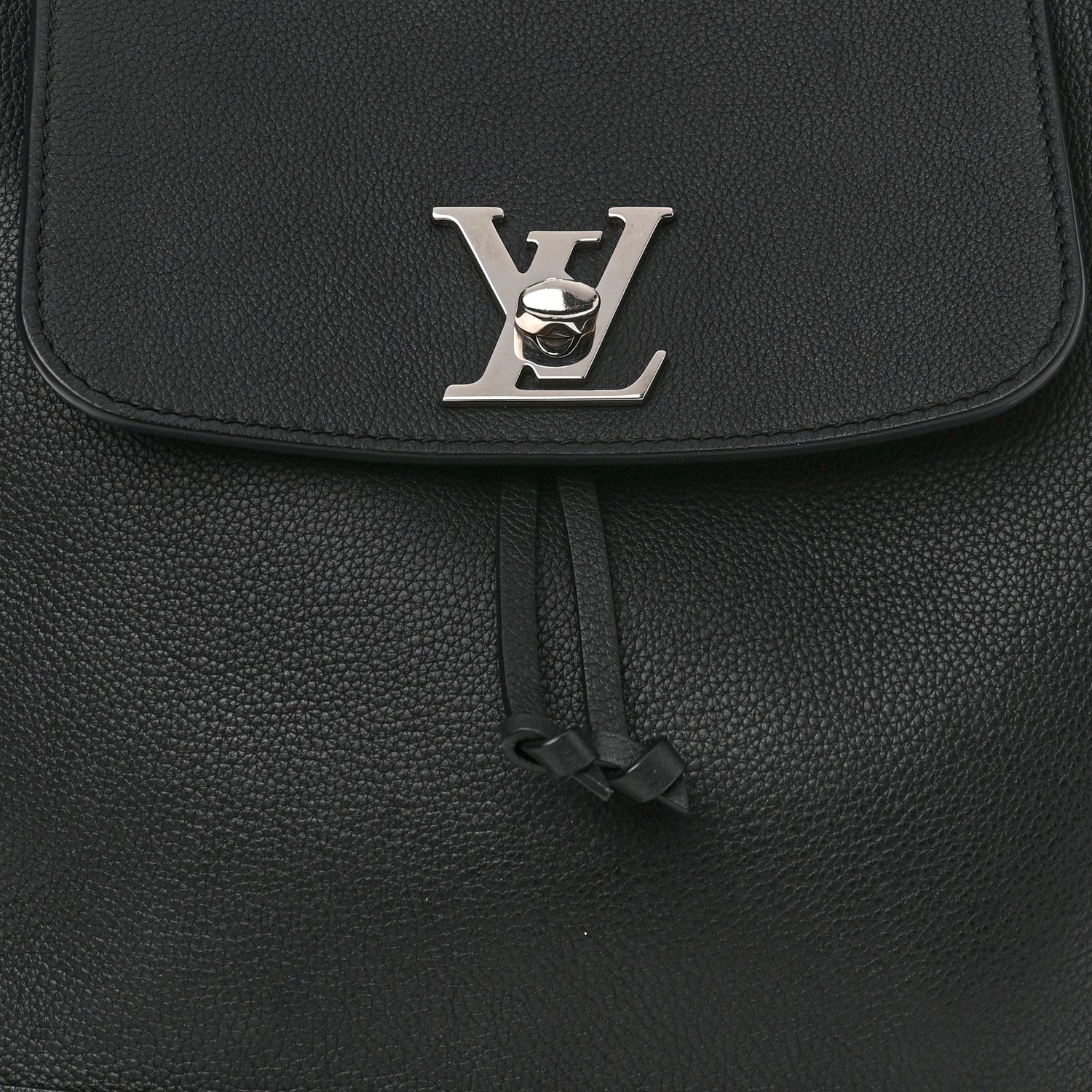 Louis Vuitton Calfskin Lockme Backpack Black 8 of 10