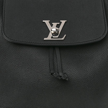 Louis Vuitton Calfskin Lockme Backpack Black 8 of 10