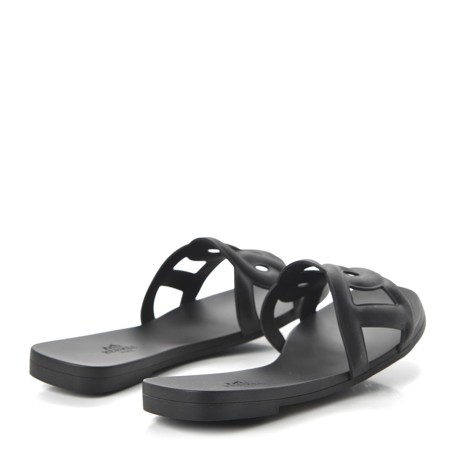Rubber Aloha Sandals 36 Black