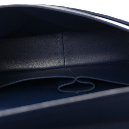 Chanel Caviar Quilted Jumbo Double Flap Navy Blue 5 of 11