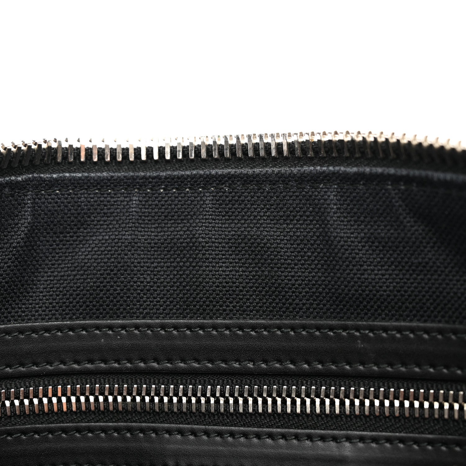 Gucci Soft GG Supreme Monogram Appia Calfskin Web East West Messenger Bag Black Grey 11 of 12