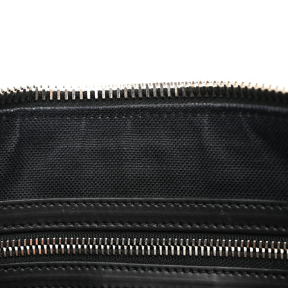 Gucci Soft GG Supreme Monogram Appia Calfskin Web East West Messenger Bag Black Grey 11 of 12