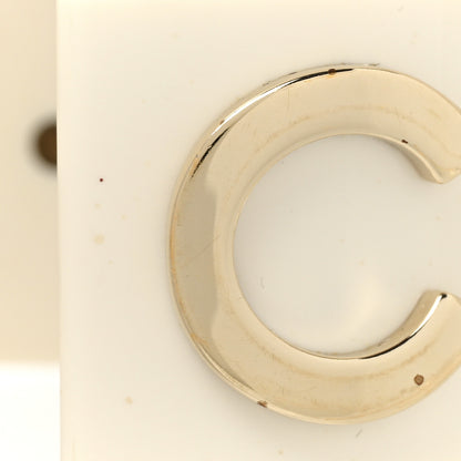 Chanel Resin Metal Cuff White 5 of 10