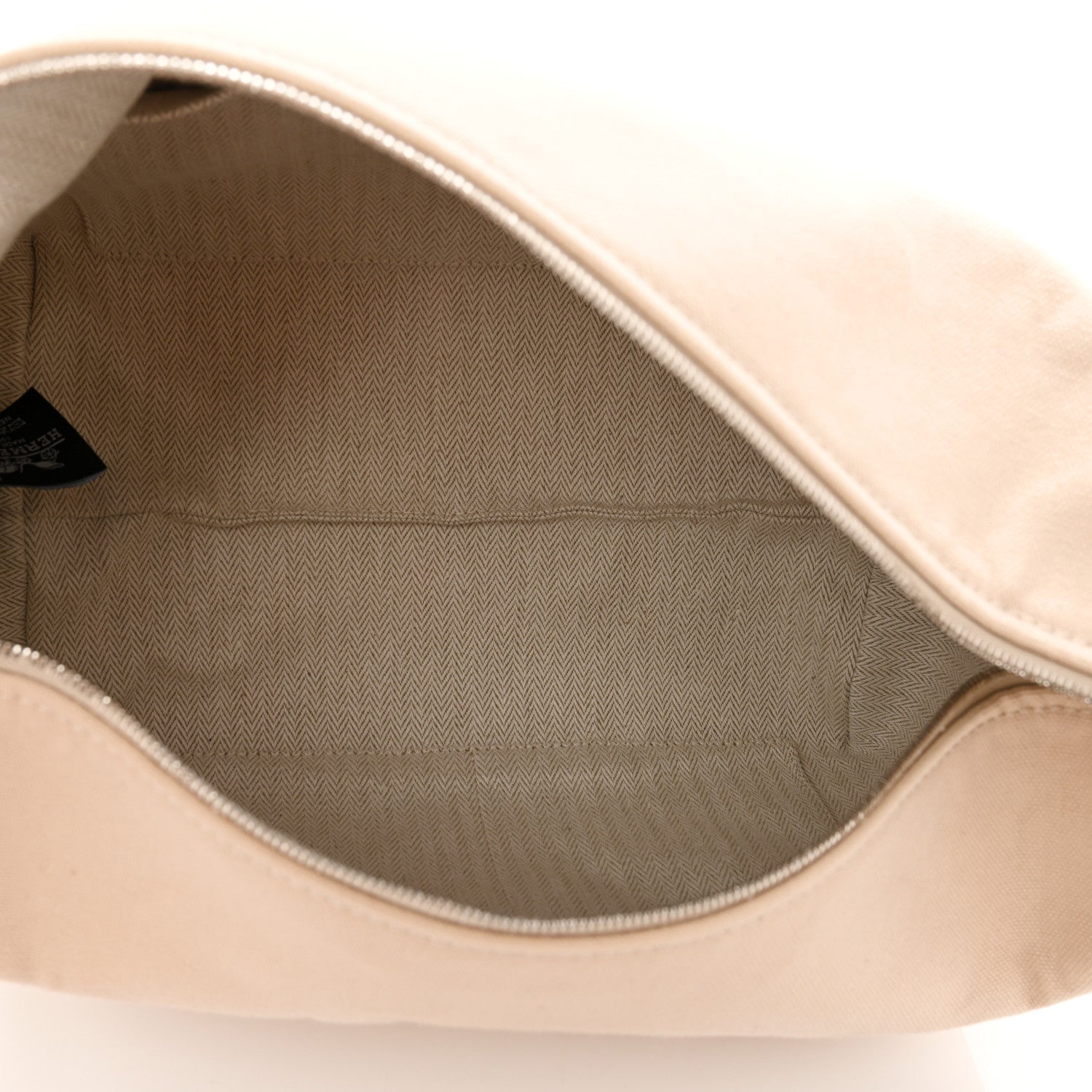 Hermes Canvas Large Bride-A-Brac Pouch Natural 5 of 6