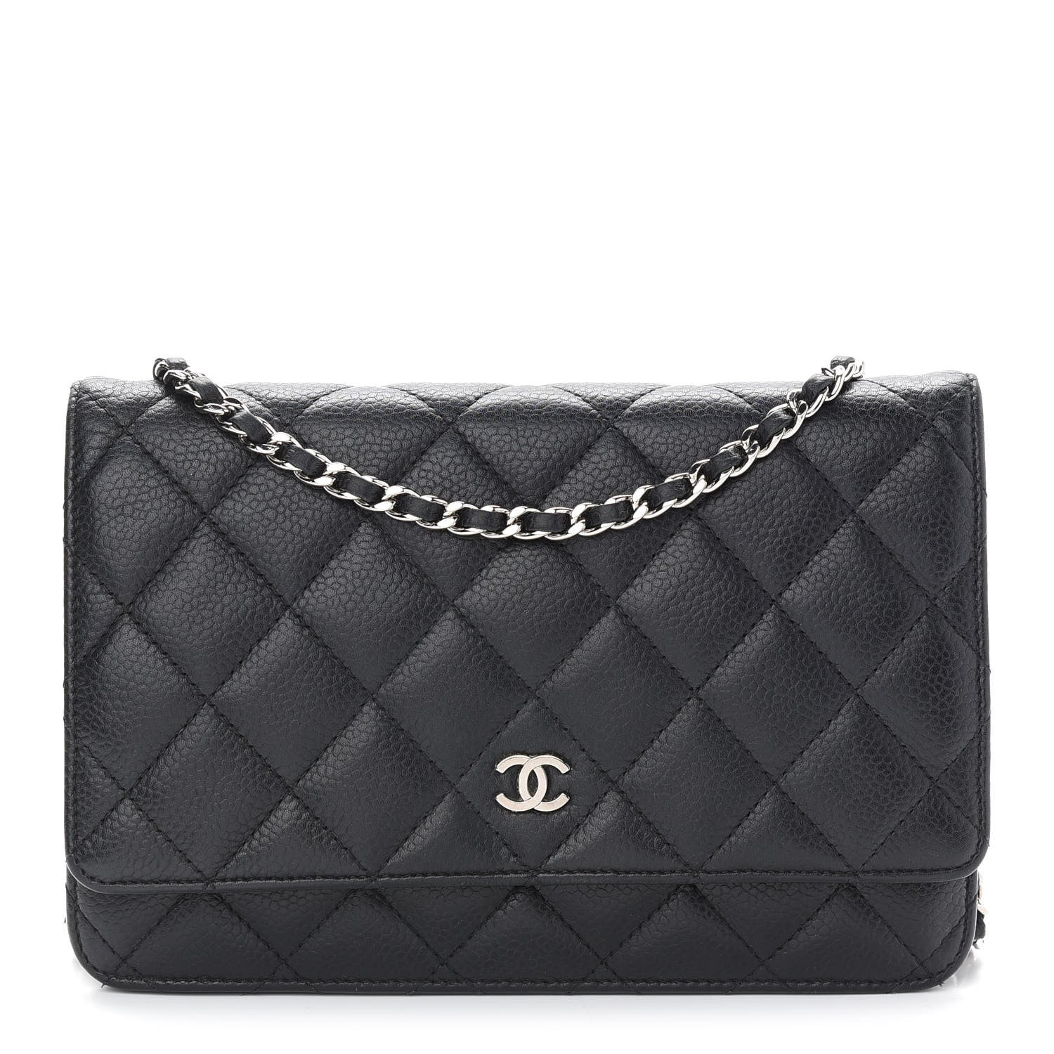 Chanel Caviar Quilted Wallet On Chain WOC Black 1 of 10