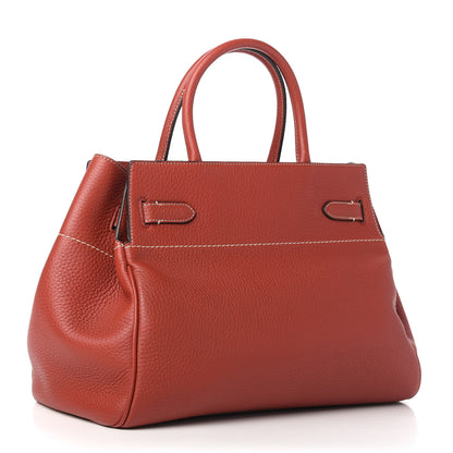 Mulberry Classic Grain Calfskin Belted Bayswater Tote Rust 3 of 10