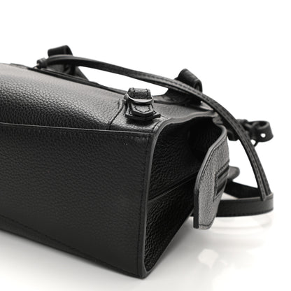 Balenciaga Grained Calfskin Neo Classic Black Hardware Mini City Black 8 of 8