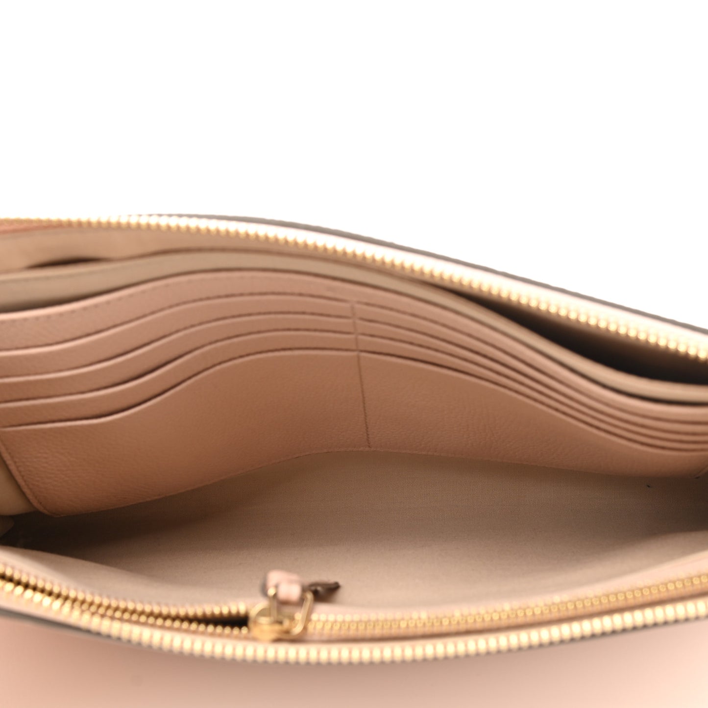 Grained Calfskin Joe Clutch Cement Pink