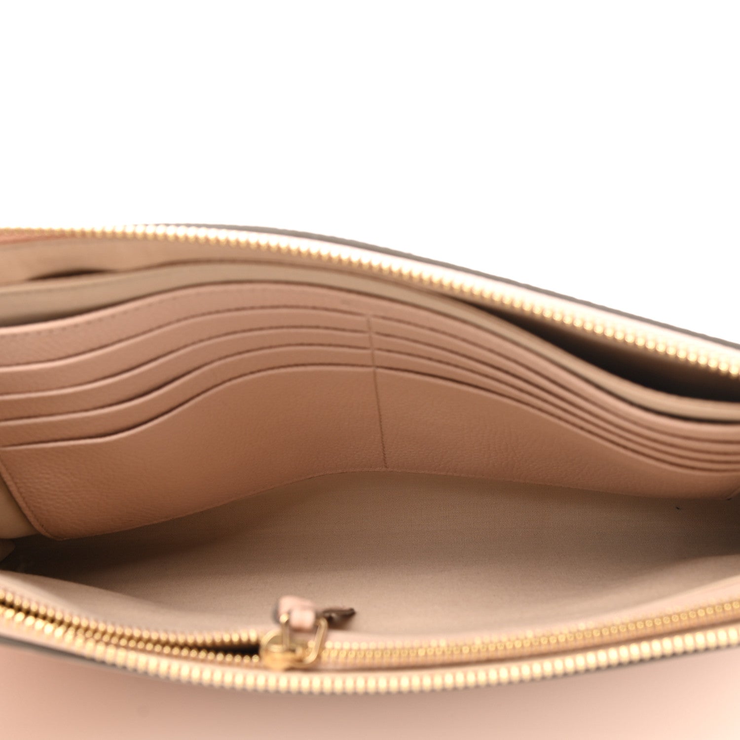 Chloe Grained Calfskin Joe Clutch Cement Pink 5 of 9