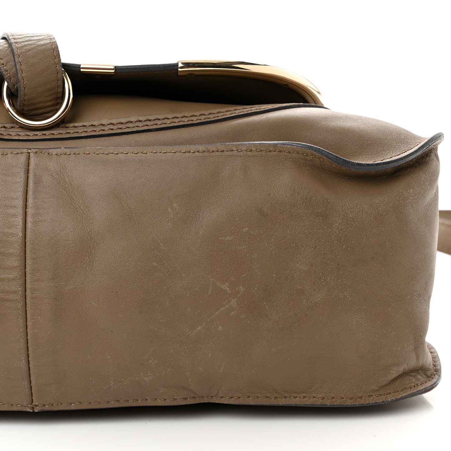 Calfskin Medium Marcie Satchel Anchor Grey
