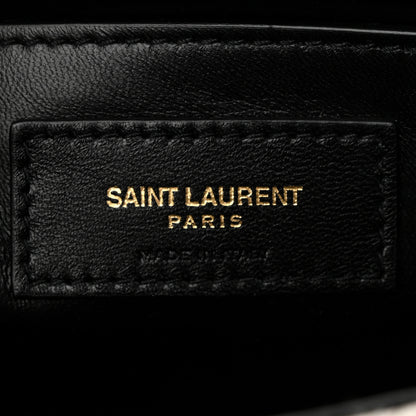 Saint Laurent Jersey Wool Patchwork Monogram Medium Jamie Off White 6 of 12