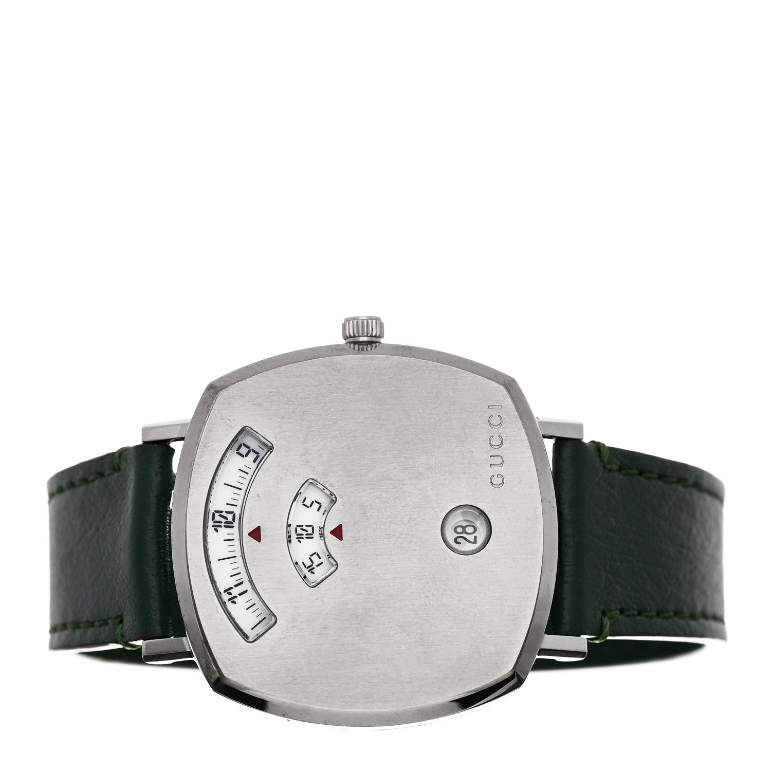 Gucci Stainless Steel Calfskin 35mm Grip Quartz Watch Green 2 of 5