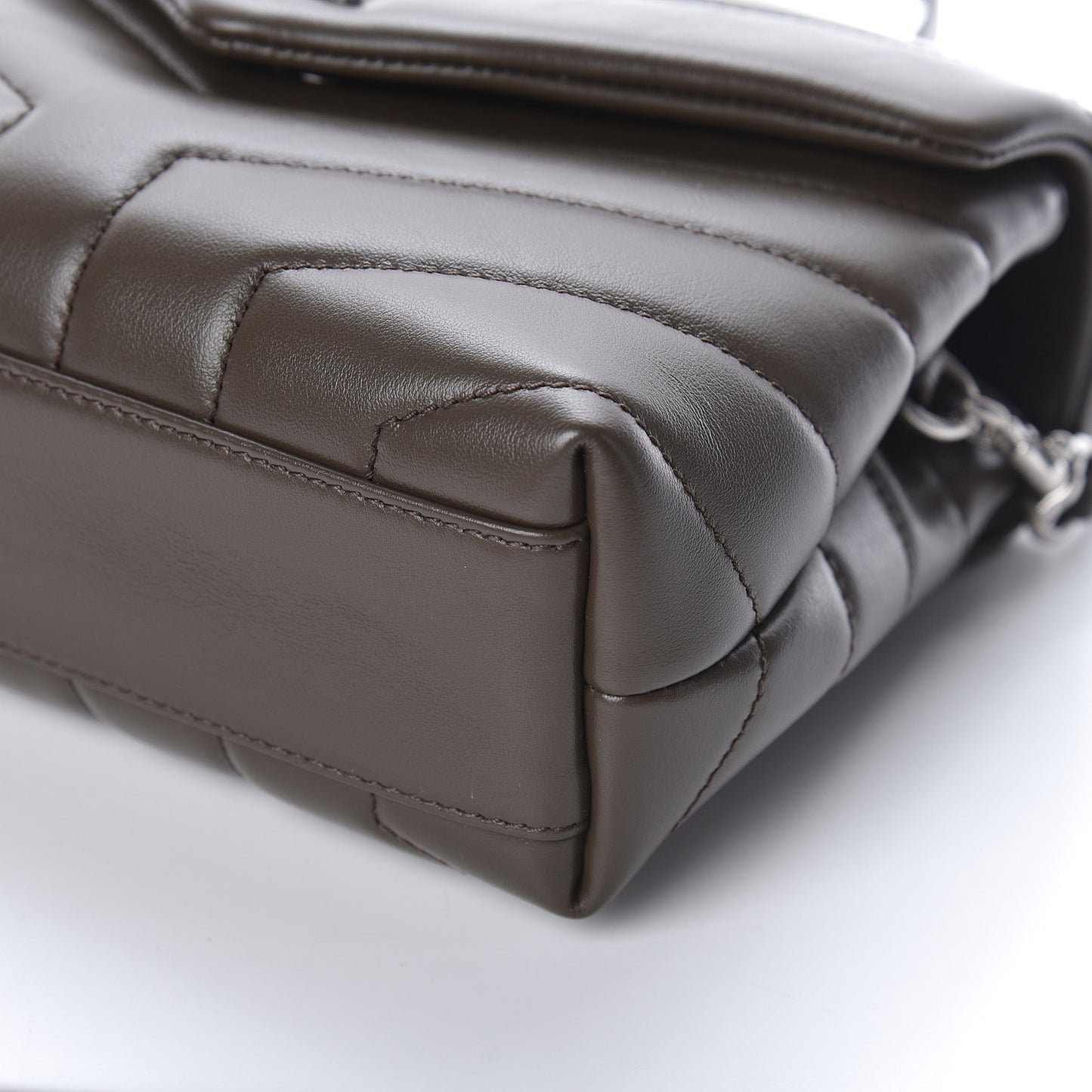 Calfskin Y Quilted Monogram Toy Loulou Crossbody Bag Faggio