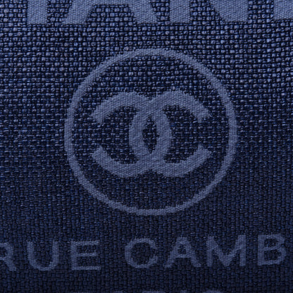 Chanel Canvas Medium Deauville Tote Dark Blue 10 of 10