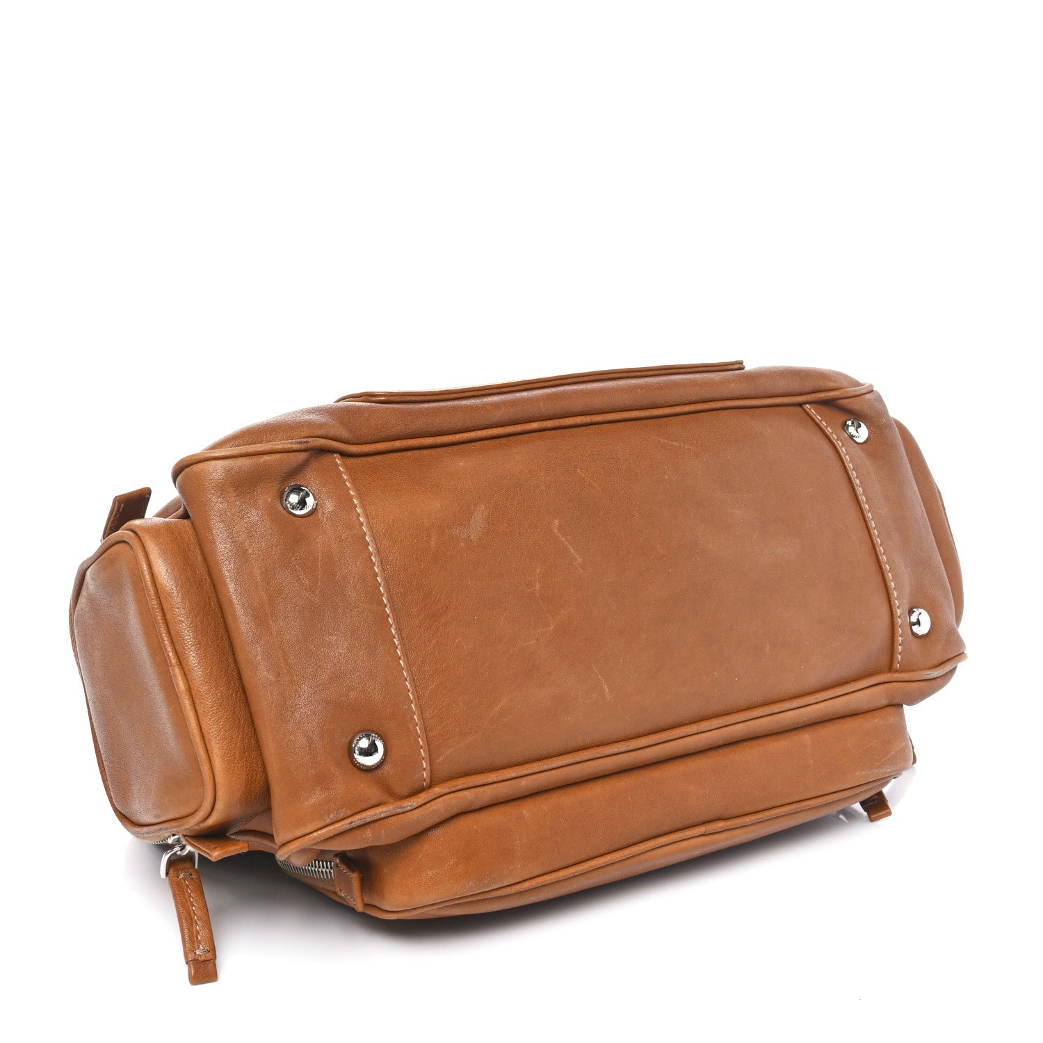 Miu Miu Nappa Top Handle Shoulder Bag Caramel 4 of 9