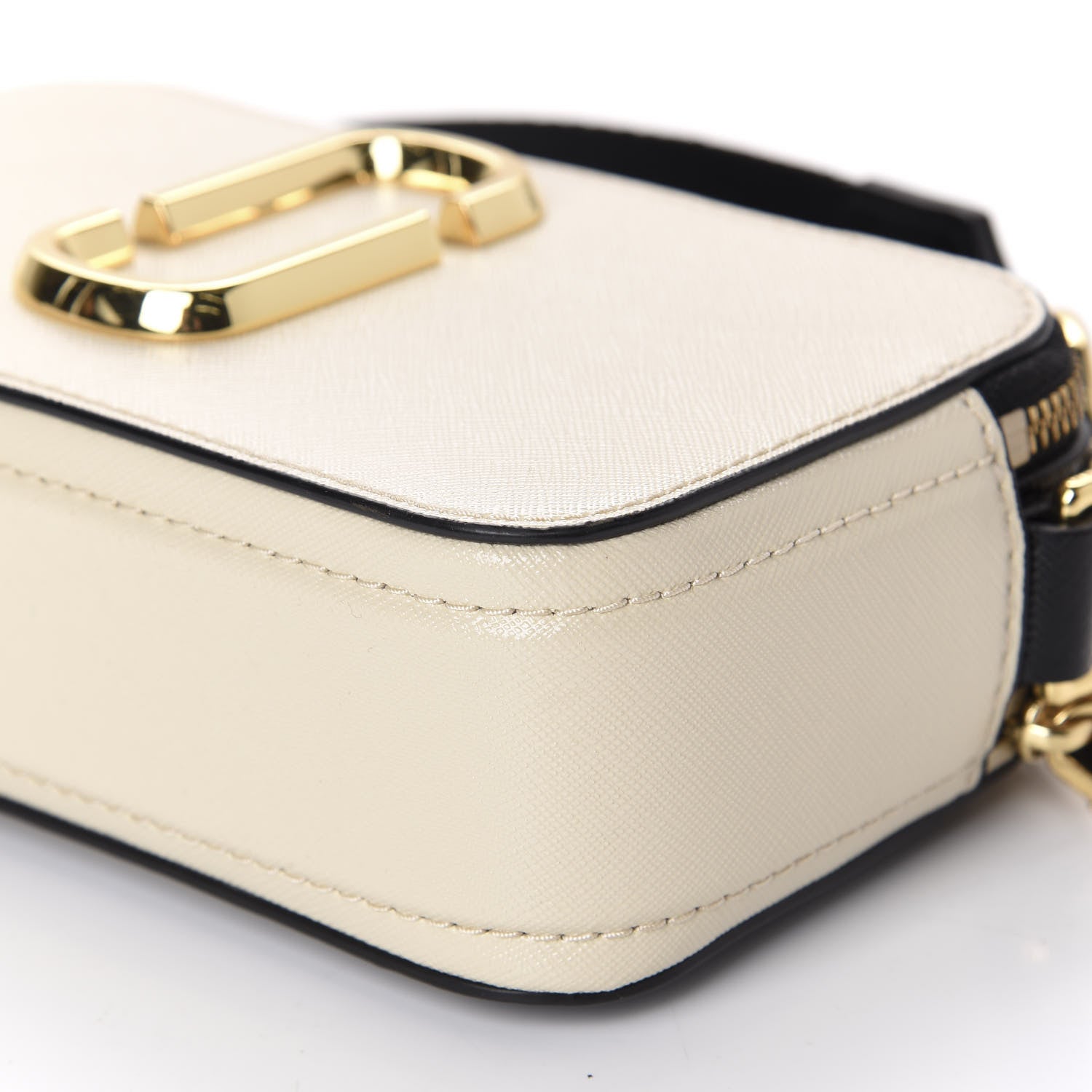 Marc Jacobs Saffiano Small Snapshot Camera Bag Cloud White Multicolor 7 of 13
