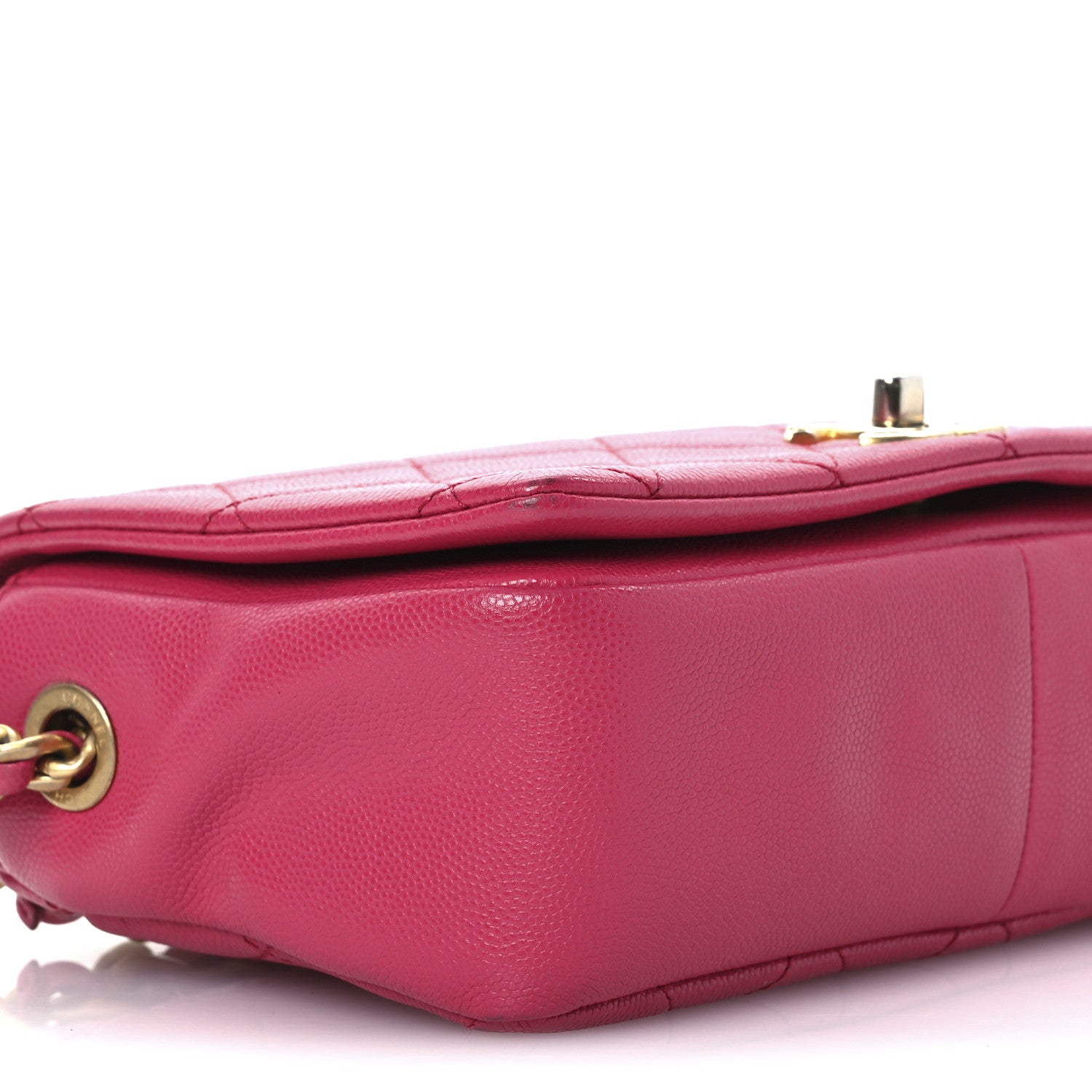 Chanel Caviar Quilted Small Fashion Therapy Flap Bag Dark Pink 9 of 13
